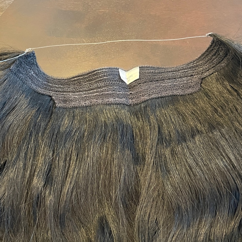 Hidden Crown Layers Halo Hair Extension Jet Black - Picture 8 of 10